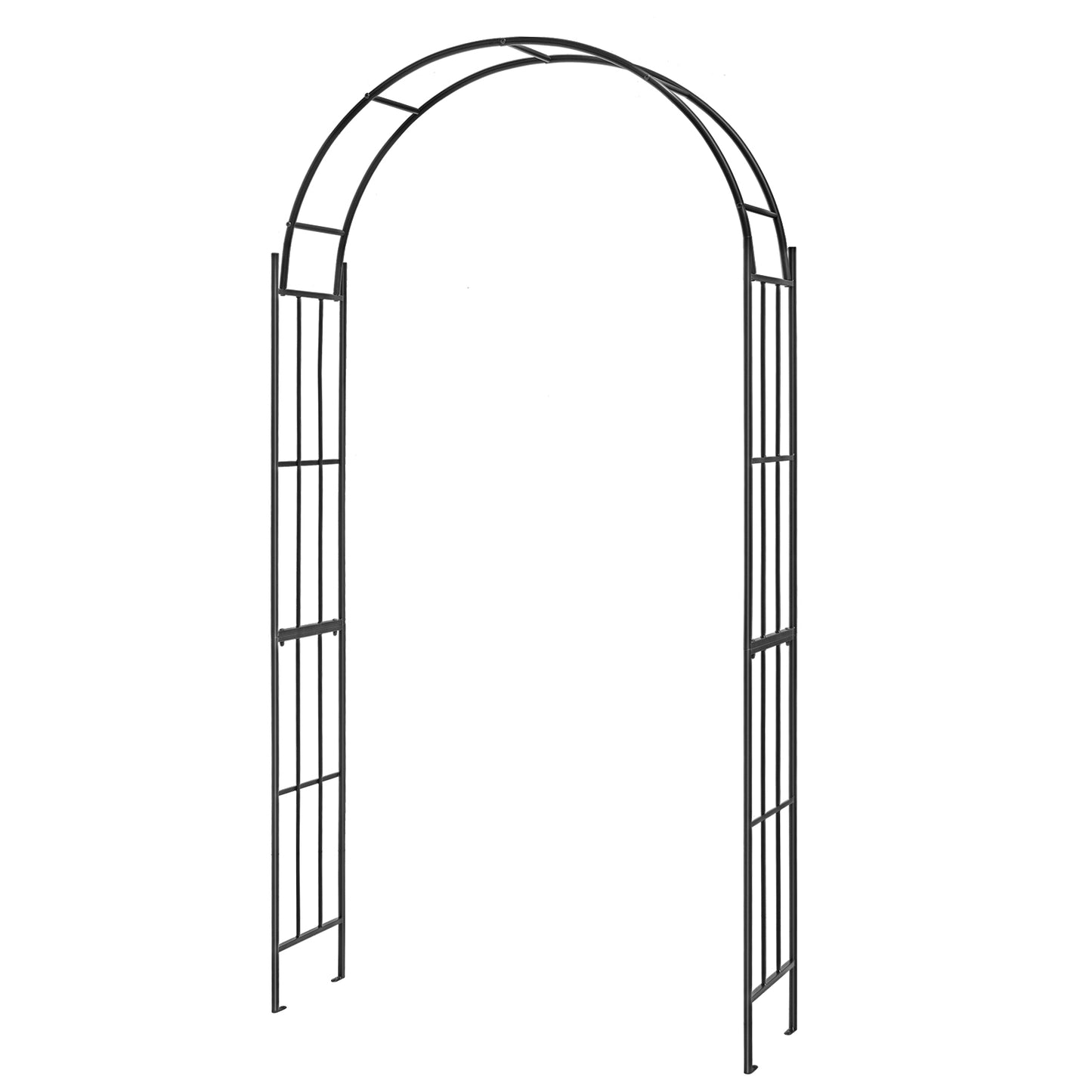 7.5 Feet Metal Garden Arch For Climbing Plants, Outdoor Decor, Black Outdoor Decor at Gallery Canada