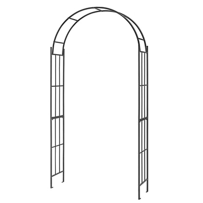 7.5 Feet Metal Garden Arch For Climbing Plants, Outdoor Decor, Black Outdoor Decor at Gallery Canada