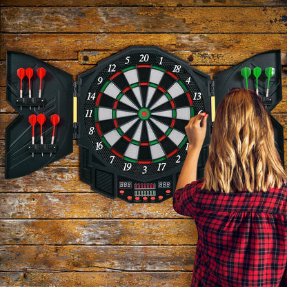 Electronic Dartboard Set With LCD Display, Black Game Room at Gallery Canada