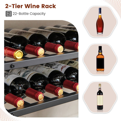 5-Tier Wine Rack Table With Glasses Holder Wine Racks at Gallery Canada