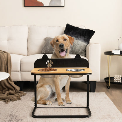 Dog Bowl Stand With 2 Stainless Steel Bowls Dog Supplies at Gallery Canada