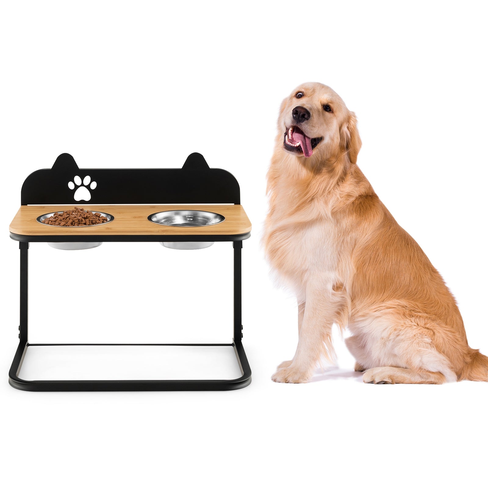 Dog Bowl Stand With 2 Stainless Steel Bowls Dog Supplies at Gallery Canada