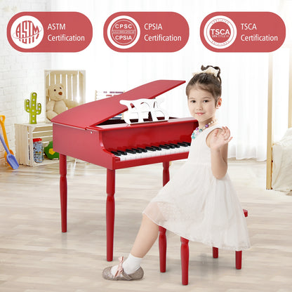 30-Key Wood Toy Grand Piano With Bench, Music Rack, Red Pianos & Keyboards at Gallery Canada