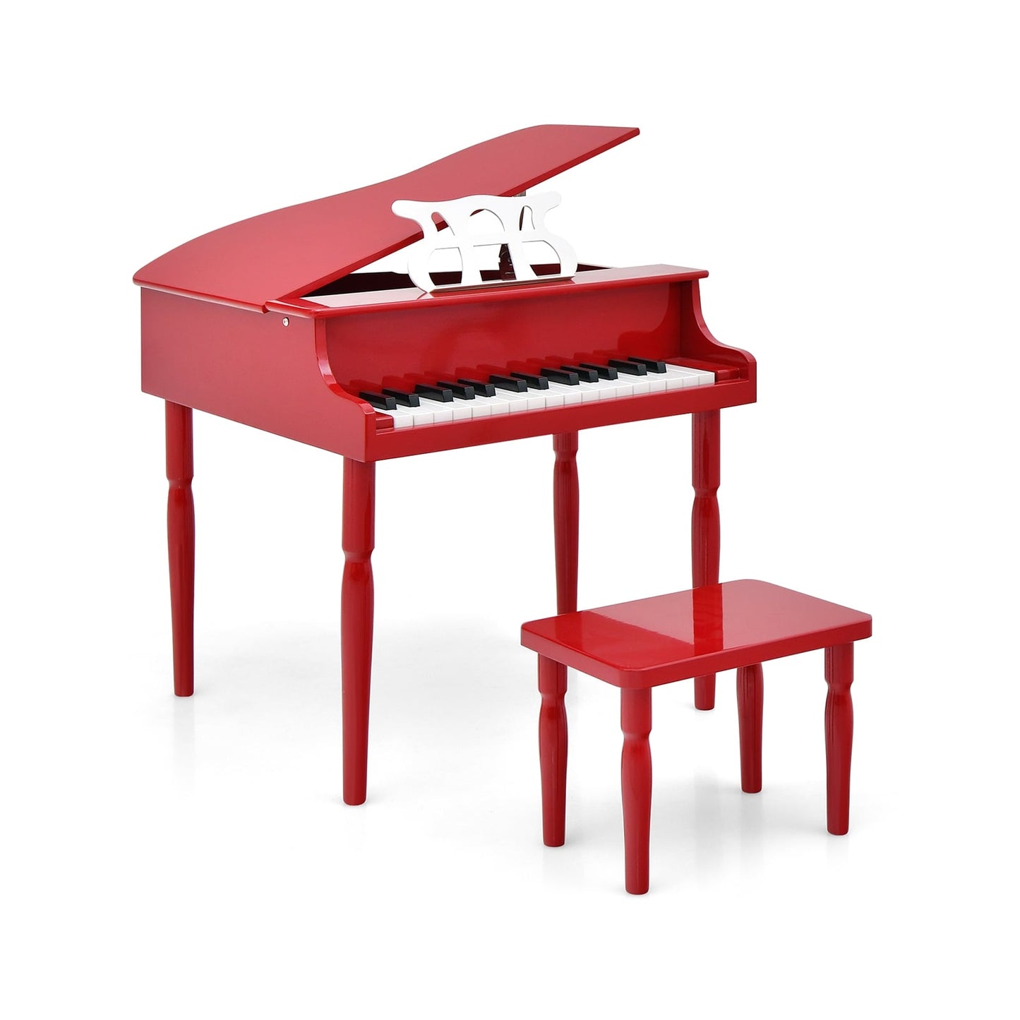 30-Key Wood Toy Grand Piano With Bench, Music Rack, Red Pianos & Keyboards Red at Gallery Canada
