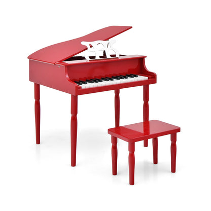 30-Key Wood Toy Grand Piano With Bench, Music Rack, Red Pianos & Keyboards Red at Gallery Canada