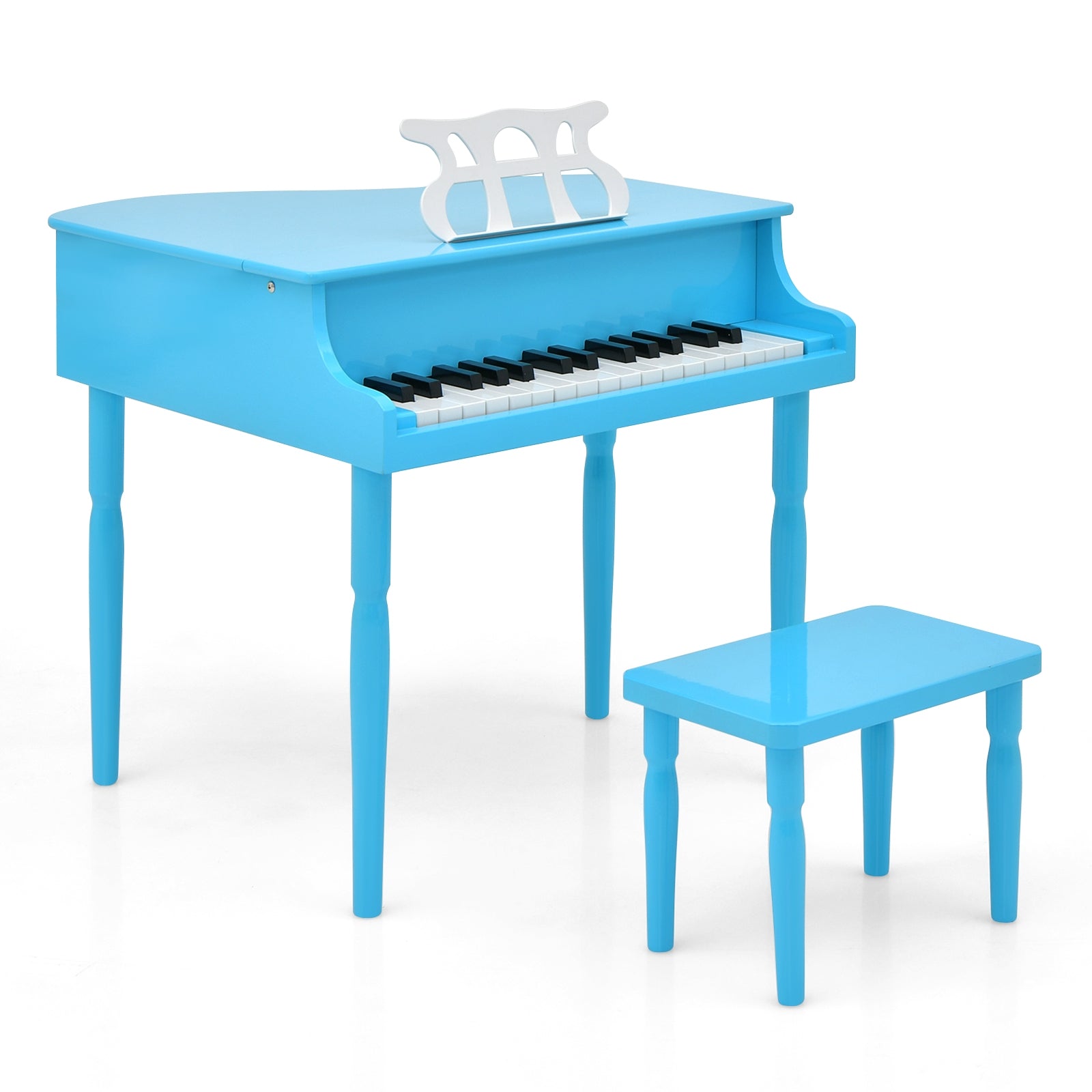 30-Key Wood Toy Kids Grand Piano With Bench, Music Rack, Blue Pianos & Keyboards at Gallery Canada