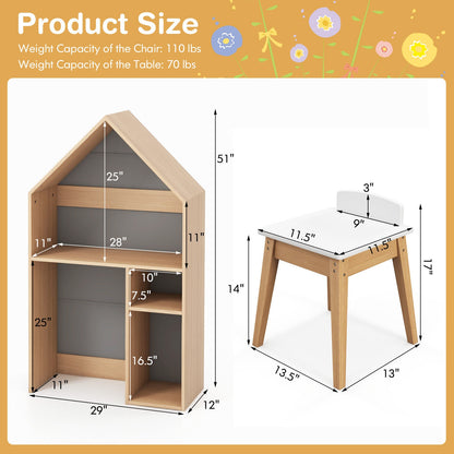 Kids House Table Chair Set, Gray Kids Table & Chair Sets at Gallery Canada