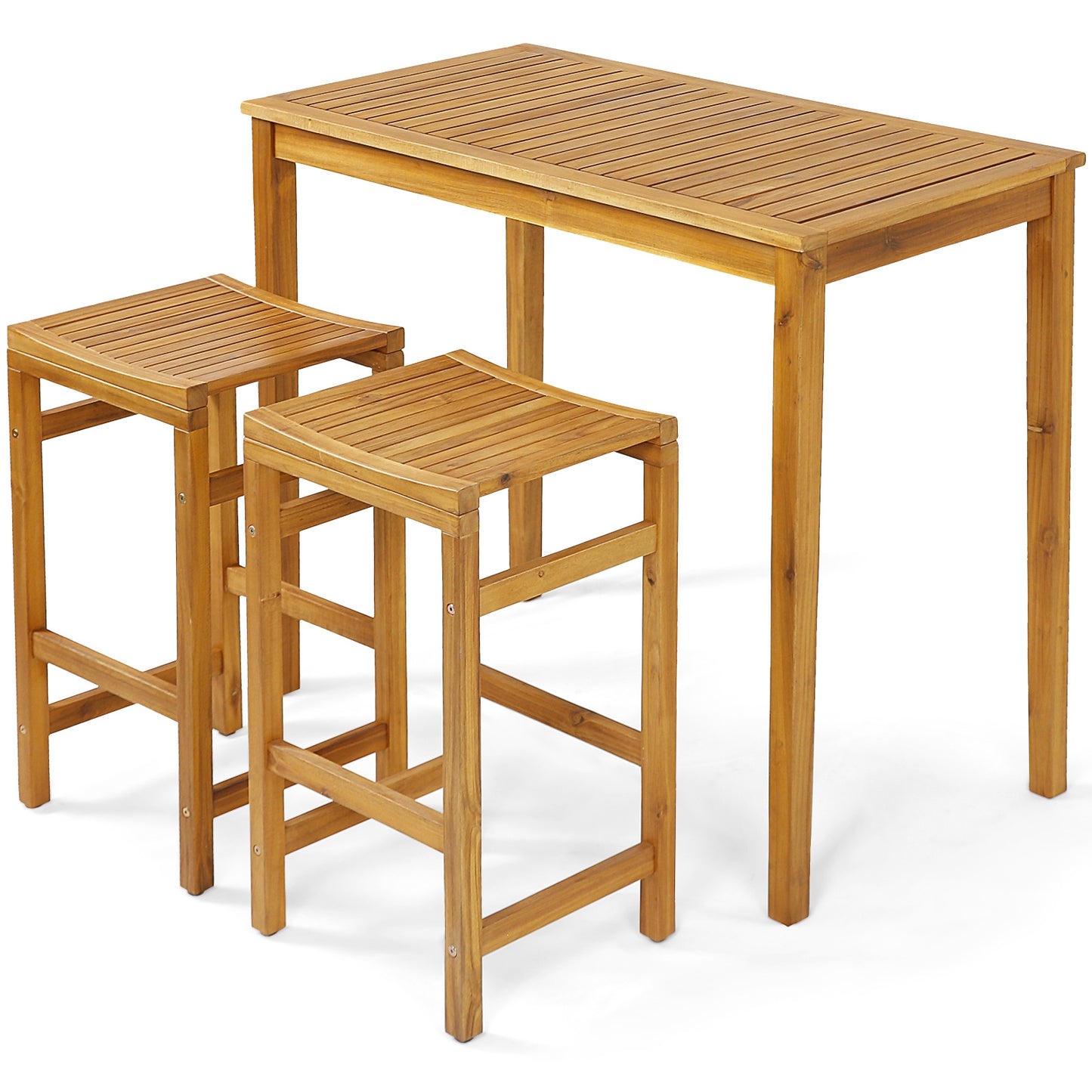 Rectangular Bar Height Table, Indoor Outdoor Garden, Natural Patio Coffee Tables at Gallery Canada