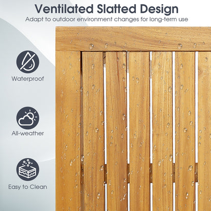 Rectangular Bar Height Table, Indoor Outdoor Garden, Natural Patio Coffee Tables at Gallery Canada