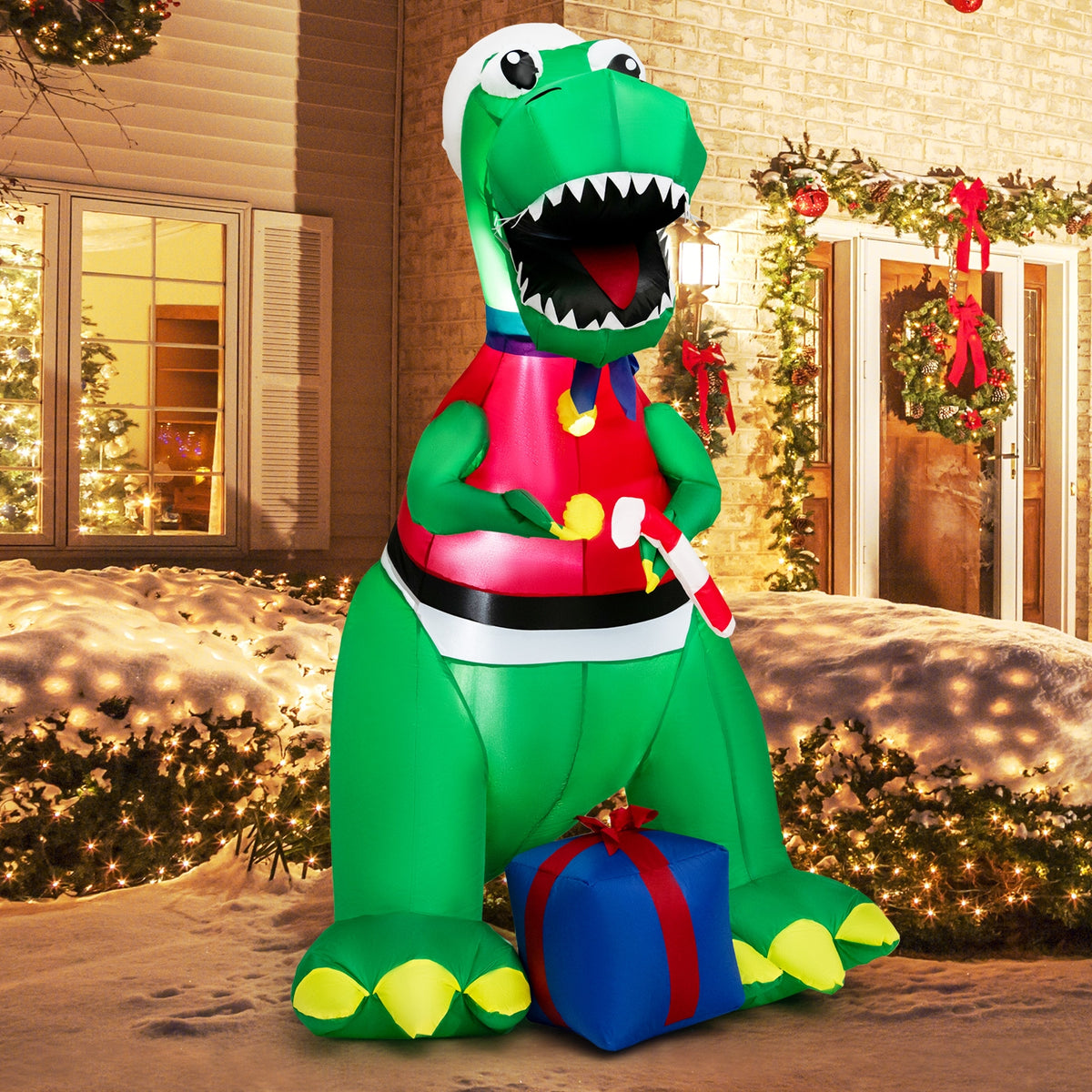 Inflatable Christmas Decoration, LED Lights, Waterproof Blower, Multicolor Christmas Inflatables at Gallery Canada