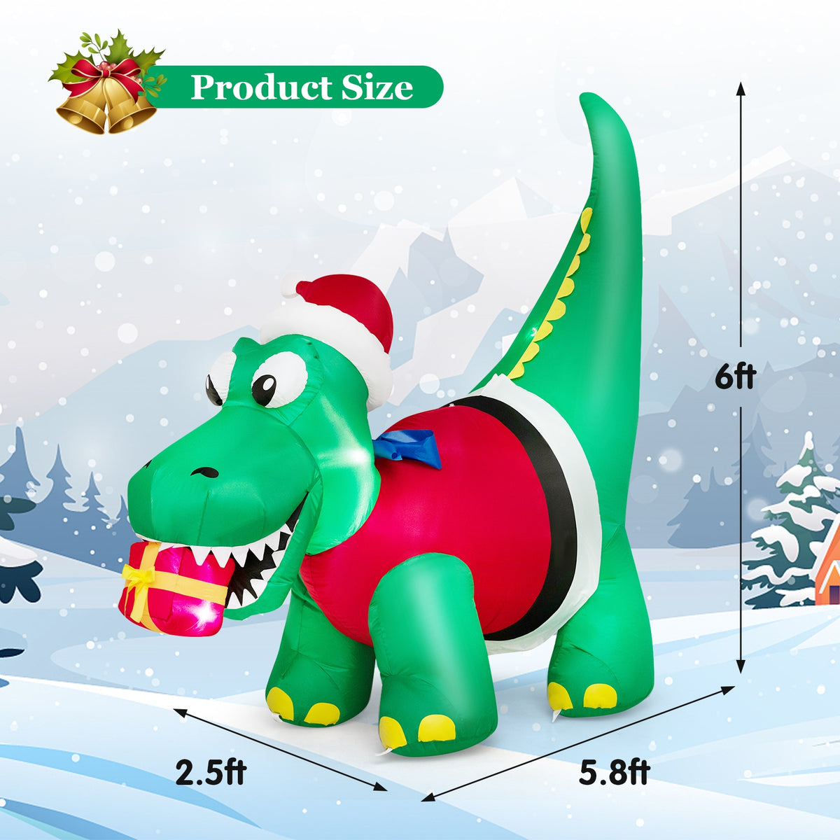 Inflatable Christmas Decoration With LED Lights, Multicolor Christmas Inflatables at Gallery Canada