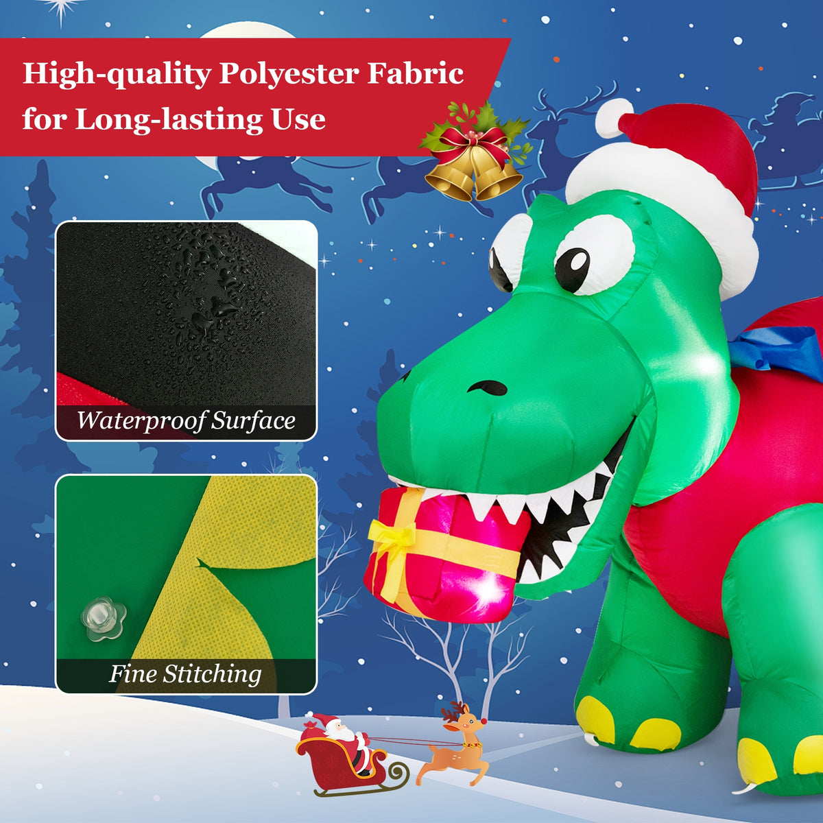 Inflatable Christmas Decoration With LED Lights, Multicolor Christmas Inflatables at Gallery Canada