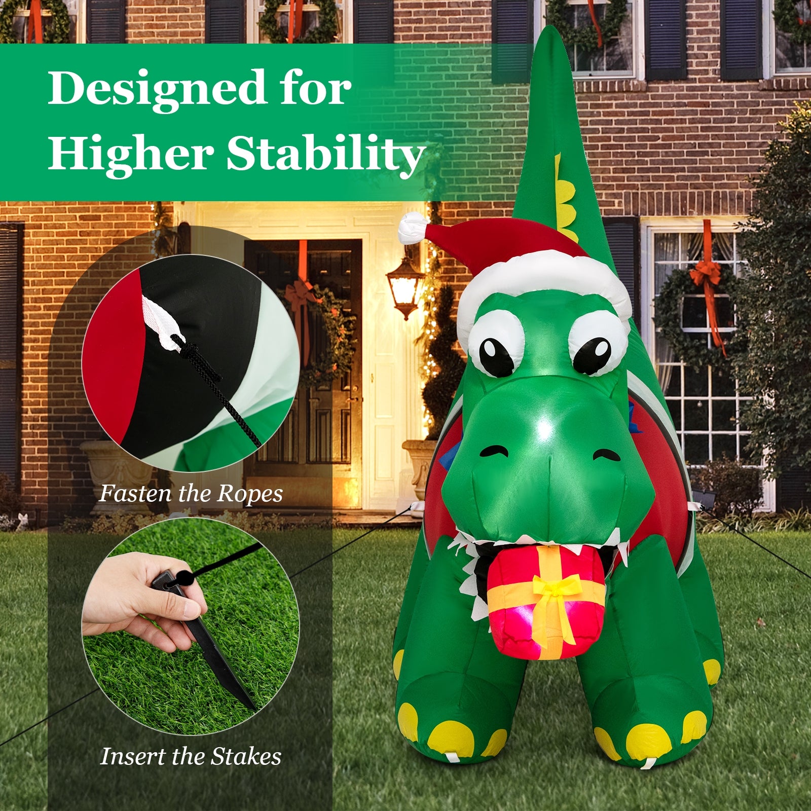 Inflatable Christmas Decoration With LED Lights, Multicolor Christmas Inflatables at Gallery Canada