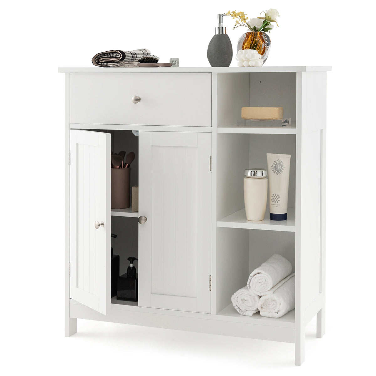Bathroom Cabinet With Drawer, White Floor Cabinets at Gallery Canada
