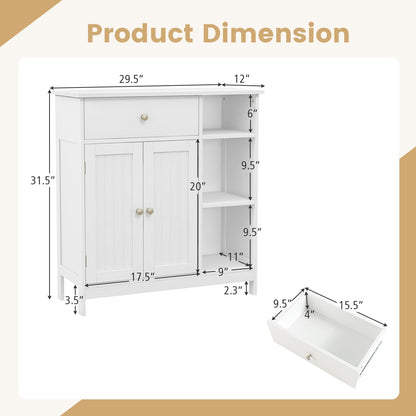 Bathroom Cabinet With Drawer, White Floor Cabinets at Gallery Canada