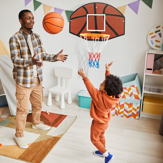 Indoor Outdoor Basketball Game, Large Shatter-proof Backboard, Red Sport Equipments Red at Gallery Canada