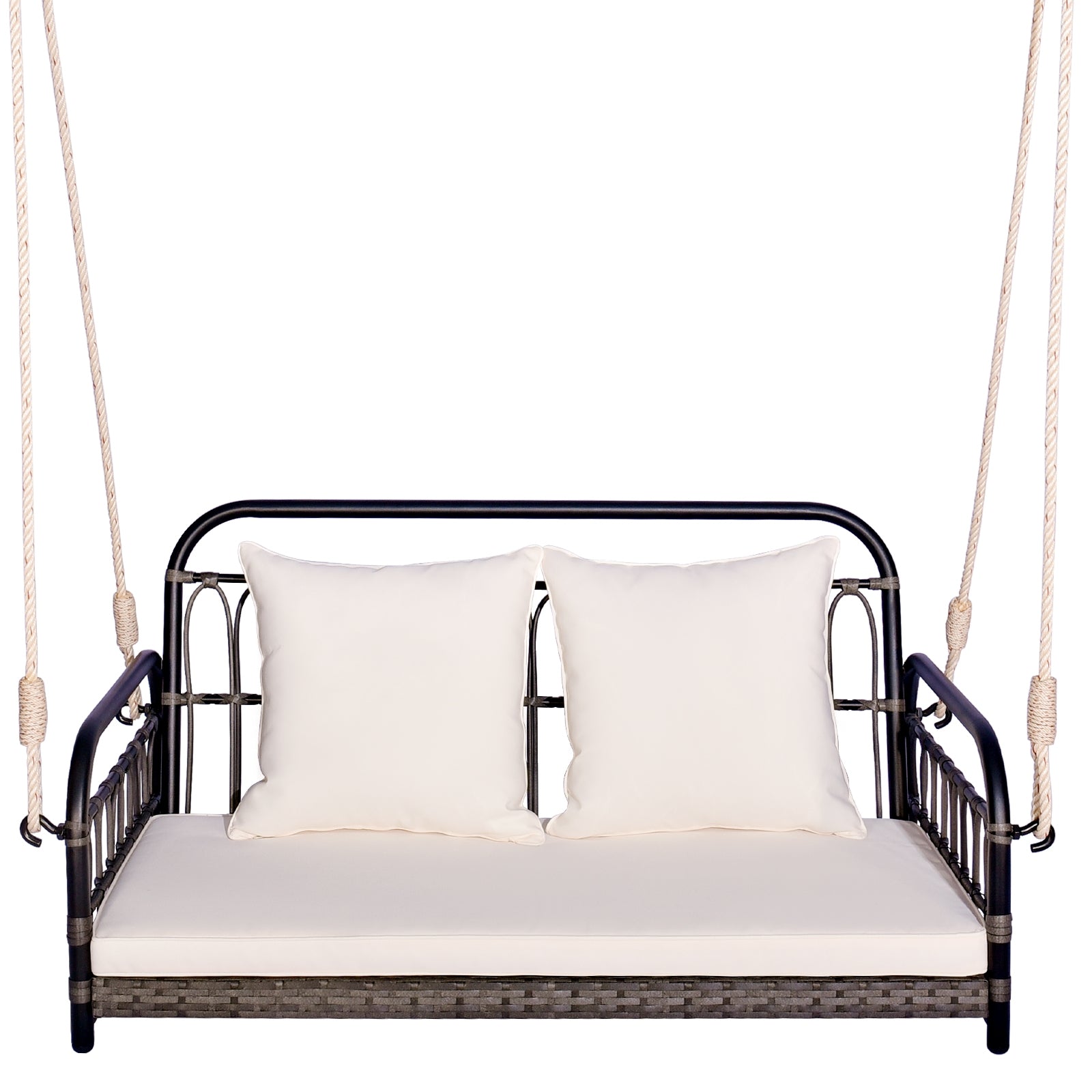 2-Person Outdoor Hanging Chair, Gray Porch Swings at Gallery Canada