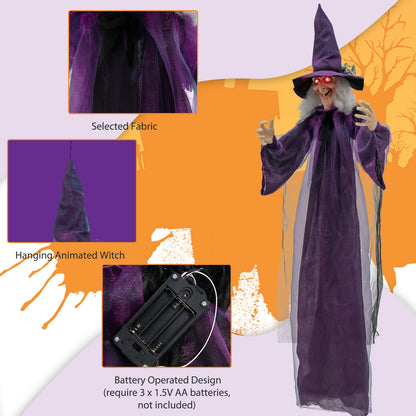 Hanging Halloween Decoration, Pre-Recorded Phrases, Purple Halloween at Gallery Canada