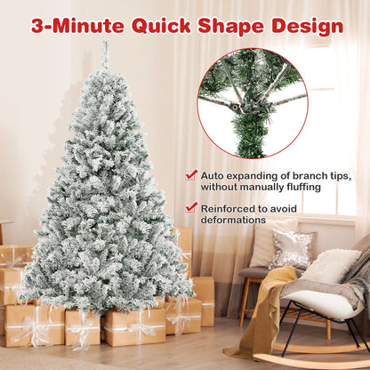 6 Ft Artificial Christmas Tree, Quick Shape, White Christmas Tree at Gallery Canada