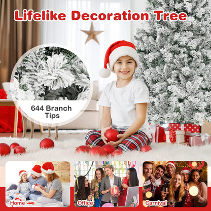 6 Ft Artificial Christmas Tree, Quick Shape, White Christmas Tree at Gallery Canada