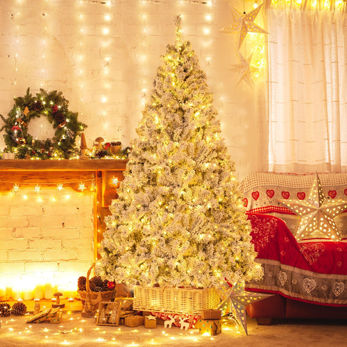 Artificial Christmas Tree, 7 Ft, 3-Minute Quick Shape, White