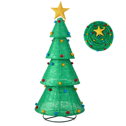 Pop-Up Christmas Tree, 200 Warm White LED Lights, Green Christmas Tree at Gallery Canada