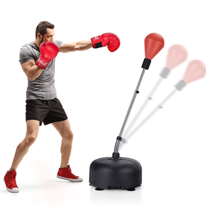 Adjustable Freestanding Punching Bag, Red Boxing & Martial Arts at Gallery Canada