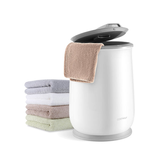 Towel Warmer Bucket With Auto Shut Off, White, Gray Dryers Gray & White at Gallery Canada