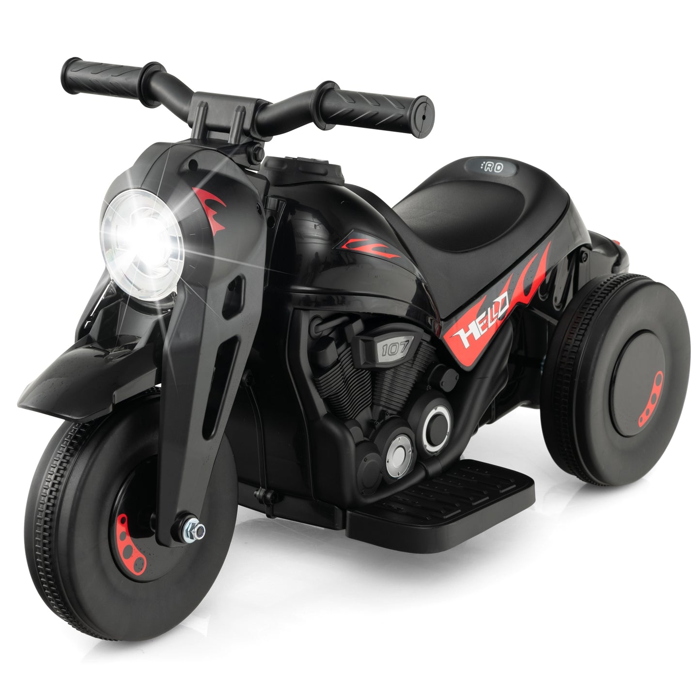 Kids Electric Motorcycle, 6V, Bubble Maker, Music, Black Powered Ride On Toys at Gallery Canada