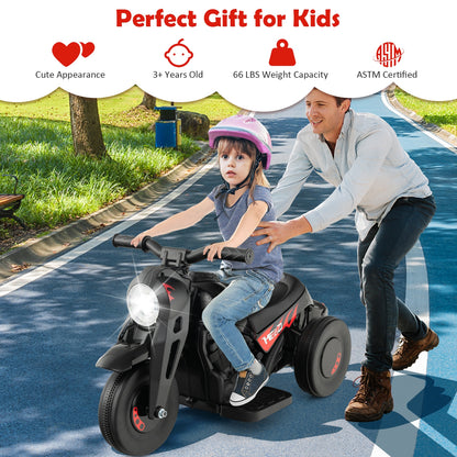 Kids Electric Motorcycle, 6V, Bubble Maker, Music, Black Powered Ride On Toys at Gallery Canada