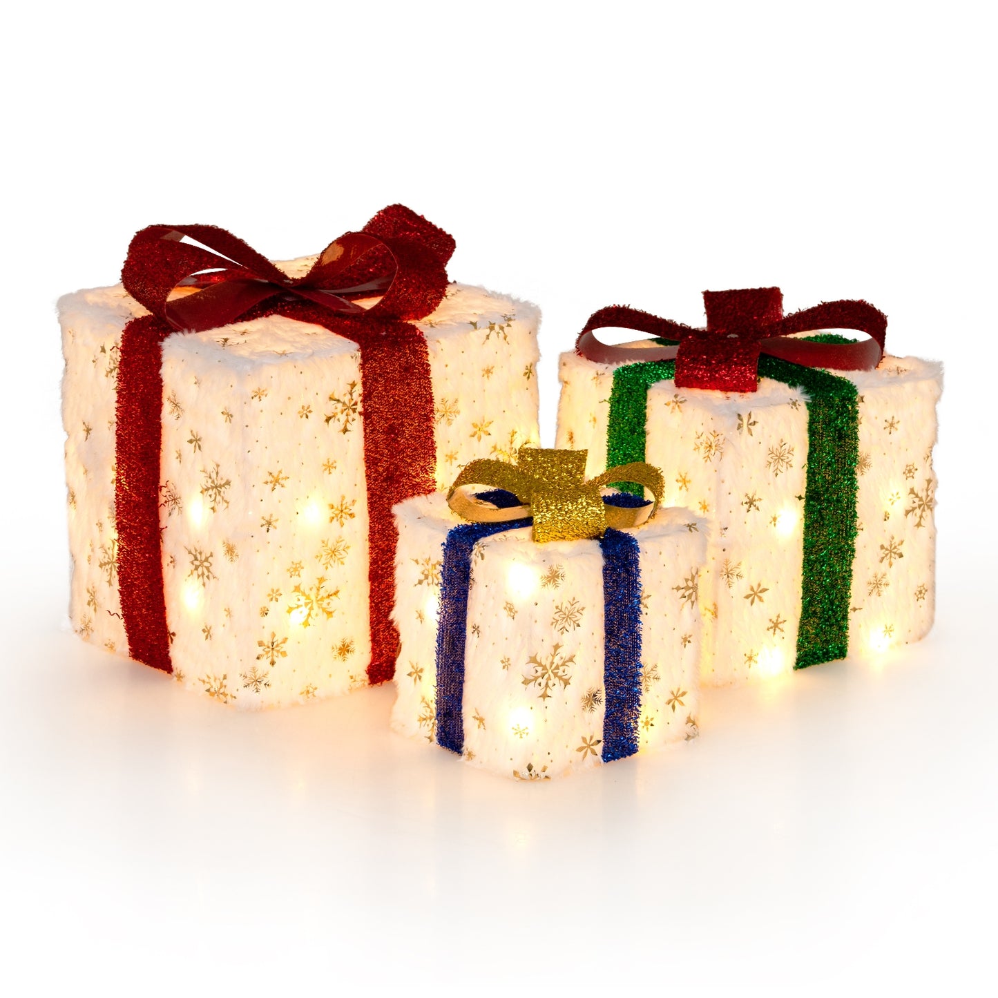 Christmas Lighted Gift Box Set, 48 Warm Lights Christmas Decor & Accessories Options at Gallery Canada