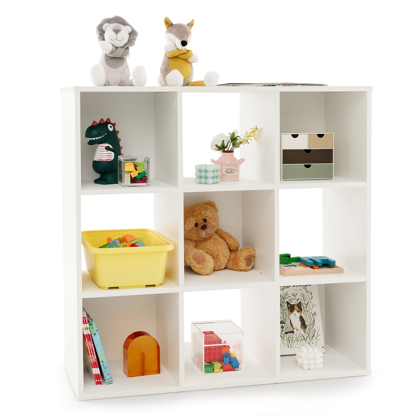 Wooden Kids Bookcase, With Storage Cubbies, White Kids Storage at Gallery Canada