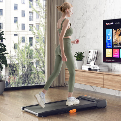 Under Desk Walking Pad Treadmill, With Remote Control, Black Treadmills at Gallery Canada