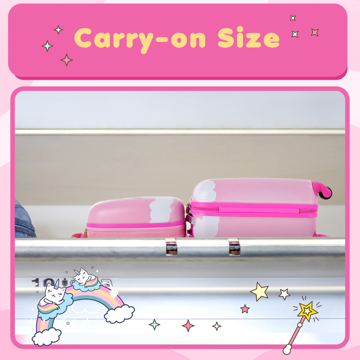 Kids Carry-On Luggage Set, 2 Pieces, 12 Inch Backpack, Multicolor Kids Luggage at Gallery Canada