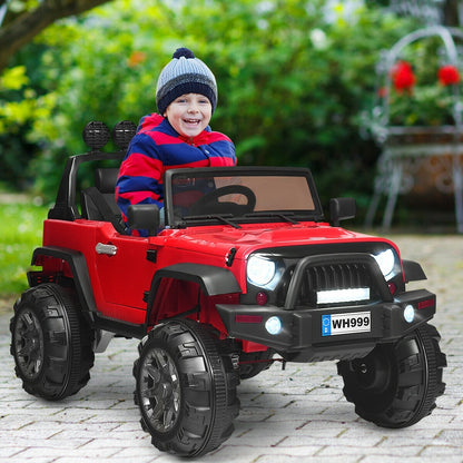 12V Kids Ride On Truck With Remote Control, Double Magnetic Door, Red Powered Ride On Toys at Gallery Canada