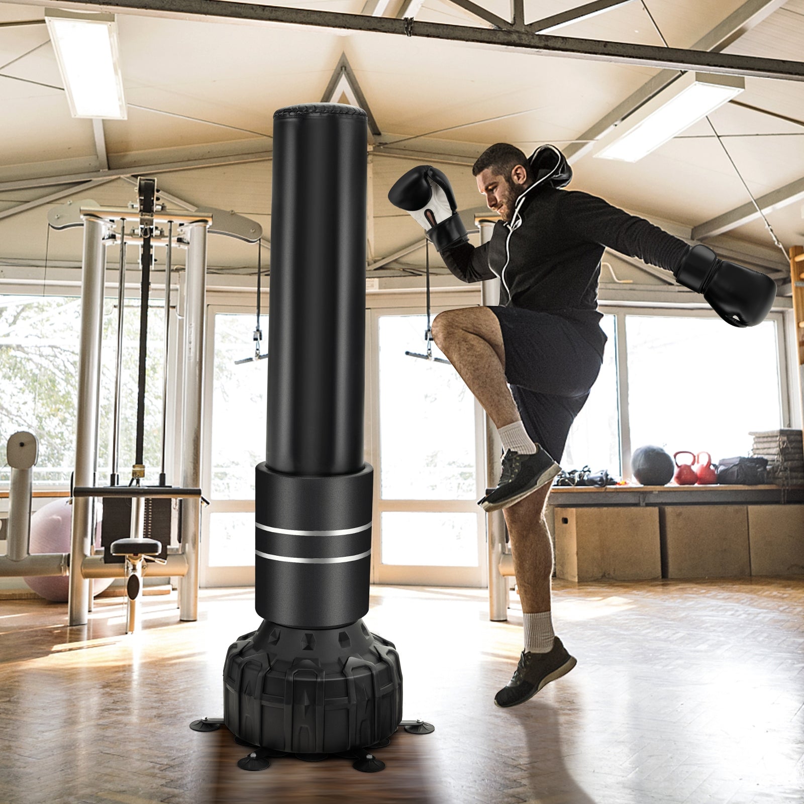 Freestanding Punching Bag 71 Inch, Boxing Bag With Gloves, Black Boxing & Martial Arts at Gallery Canada