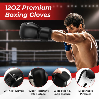Freestanding Punching Bag 71 Inch, Boxing Bag With Gloves, Black Boxing & Martial Arts at Gallery Canada