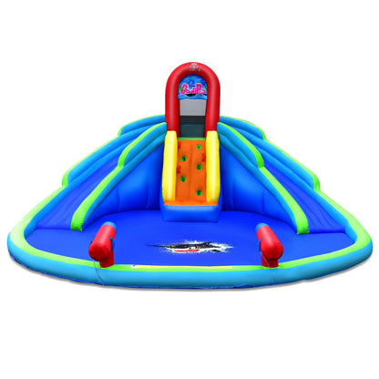 Inflatable Waterslide Bounce House, Upgraded Handrail, No Blower, Blue Bounce House at Gallery Canada