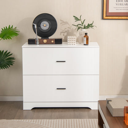 2-Drawer Lateral File Cabinet, Adjustable Bars, White File Cabinets at Gallery Canada