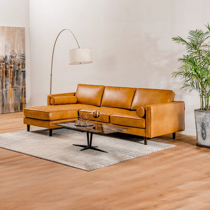 3-Seat L-Shaped Sectional Sofa, Orange Sofas & Loveseats at Gallery Canada