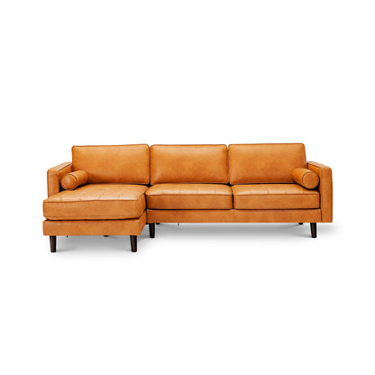 3-Seat L-Shaped Sectional Sofa, Orange Sofas & Loveseats at Gallery Canada