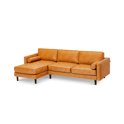 3-Seat L-Shaped Sectional Sofa, Orange Sofas & Loveseats at Gallery Canada