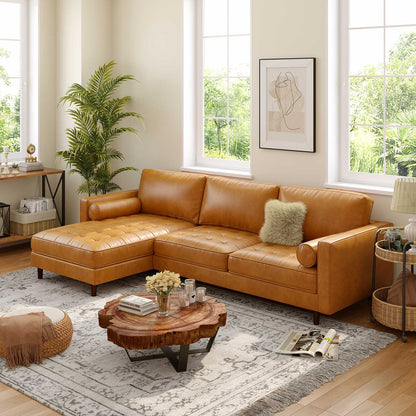 3-Seat L-Shaped Sectional Sofa, Orange Sofas & Loveseats at Gallery Canada