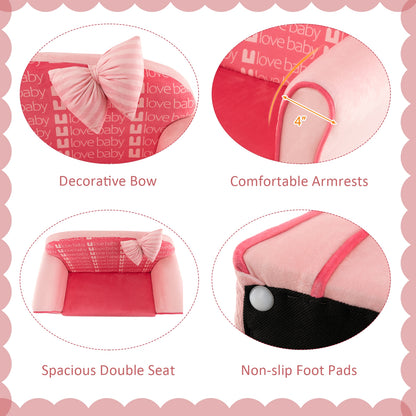 Kids Sofa Chair With Ottoman, Pink Kids Chairs & Seating at Gallery Canada