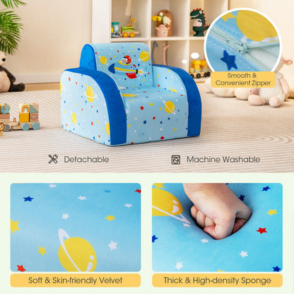 Convertible Kids Sofa, Flip Open, Blue Kids Chairs & Seating at Gallery Canada