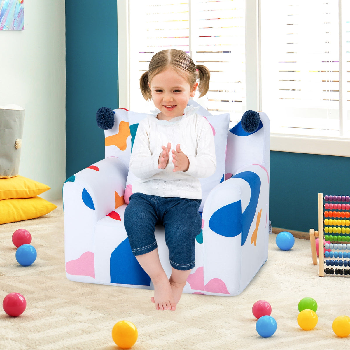 High-Density Padding Kids Sofa, Multicolor Kids Chairs & Seating at Gallery Canada