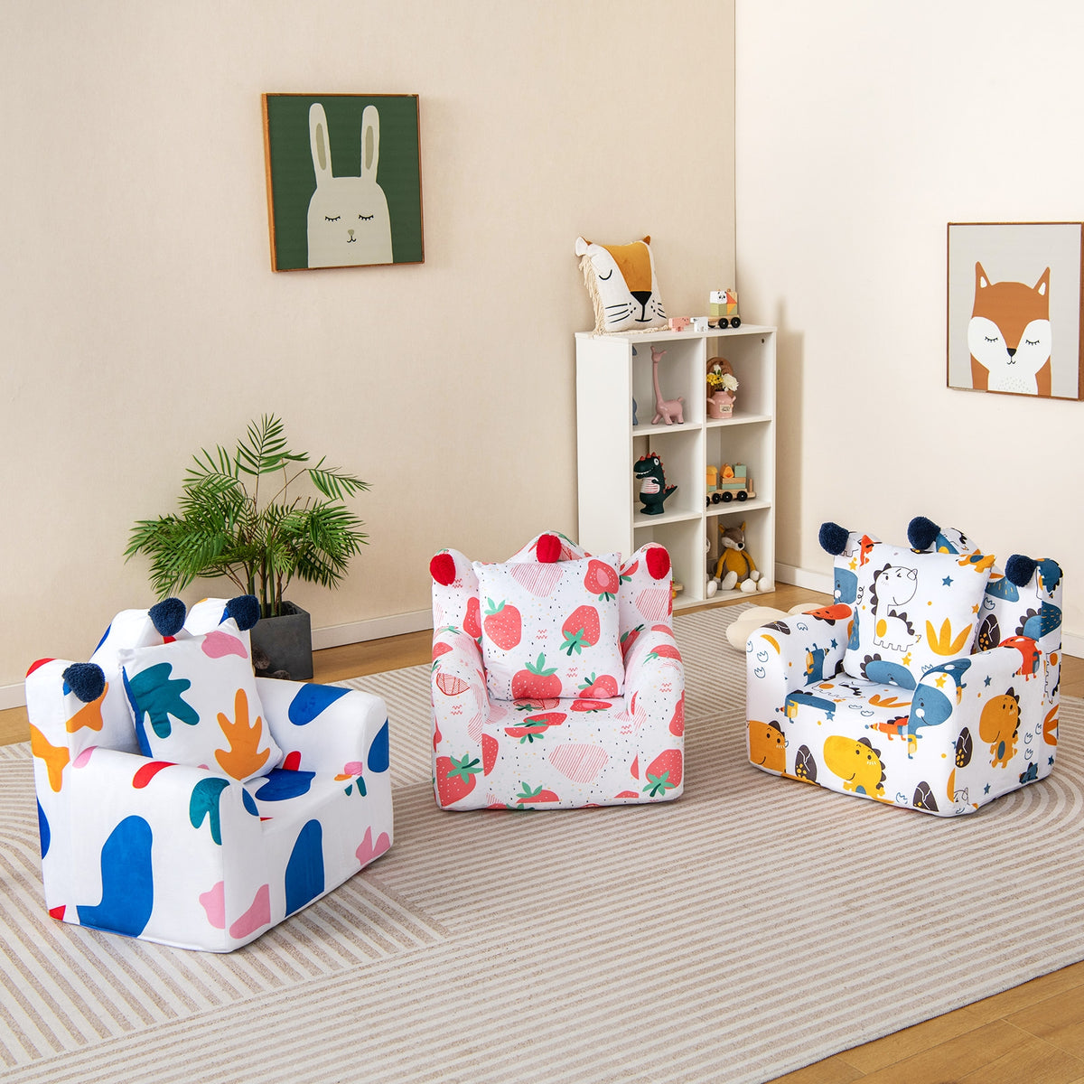 High-Density Padding Kids Sofa, Multicolor Kids Chairs & Seating at Gallery Canada