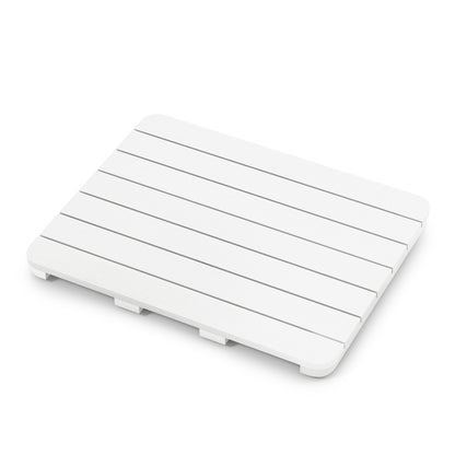 Waterproof HIPS Bath Spa Shower Mat, Non Slip Foot Pads, White Bath Safety at Gallery Canada
