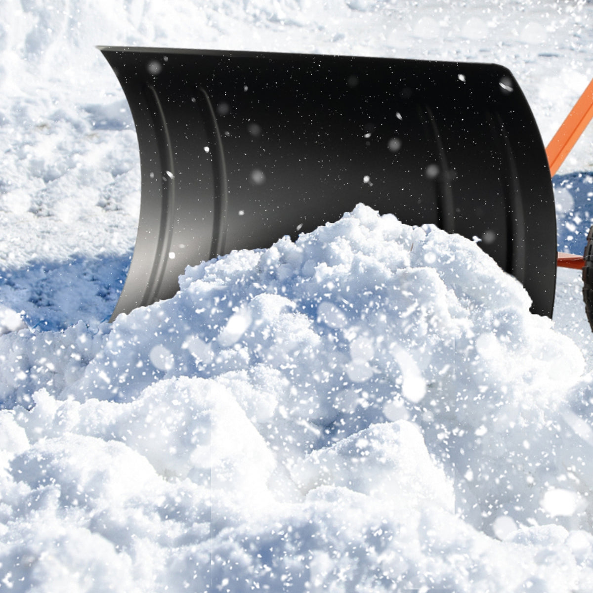 29 Inch Snow Pusher, For Driveway, Orange Snow Removal at Gallery Canada