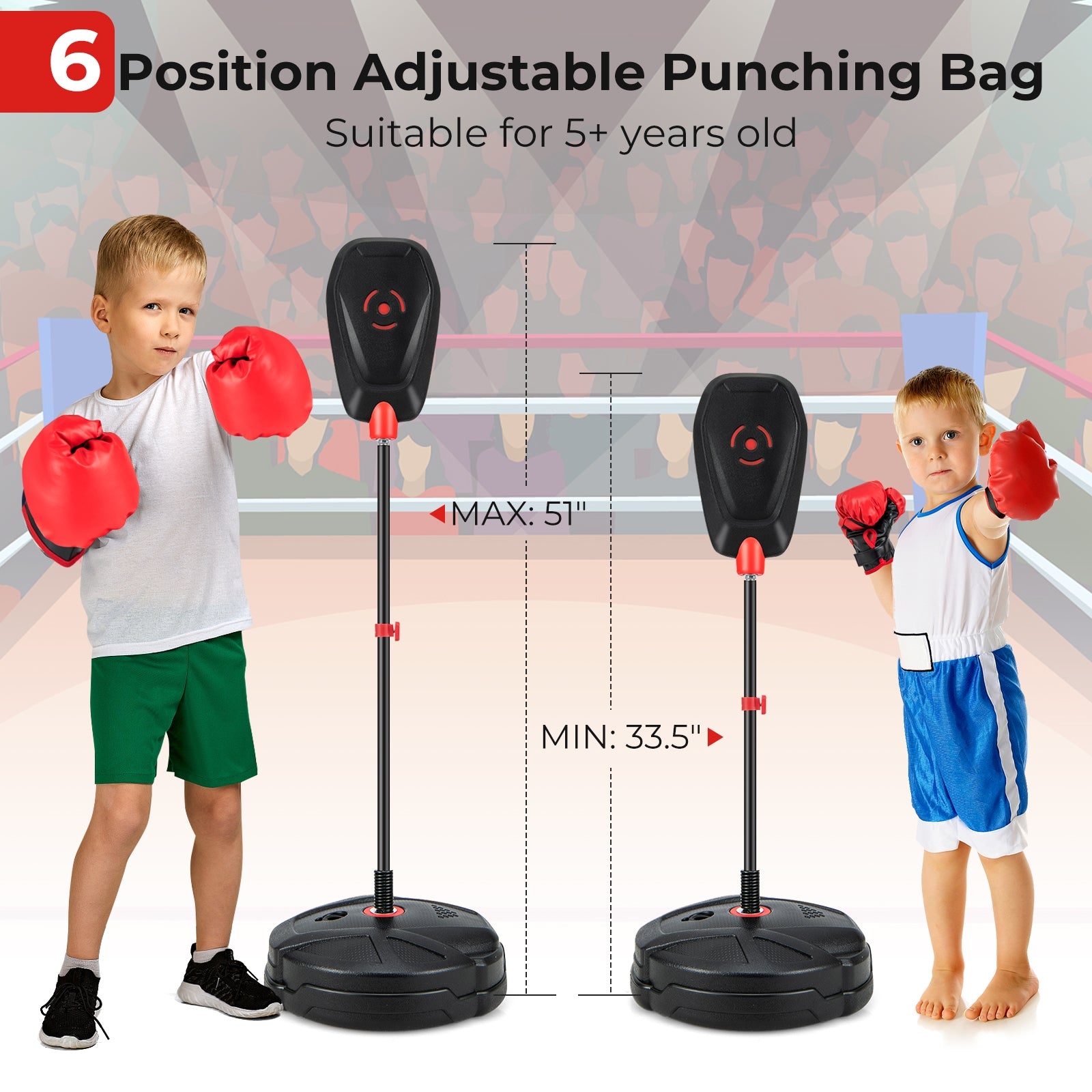 Kids Boxing Set, Punching Bag And Gloves, Quick Rebound Design, 5+ Years Boxing & Martial Arts at Gallery Canada